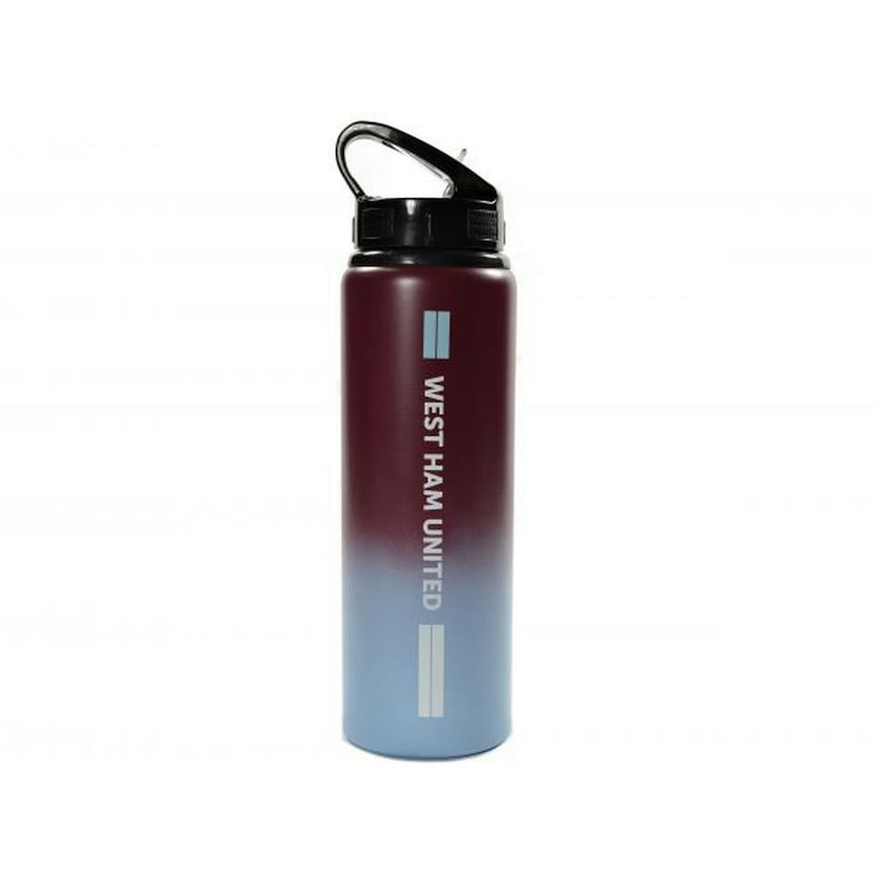 image 1 of West Ham United FC Fade Aluminium Water Bottle - Maroon/Blue - One Size