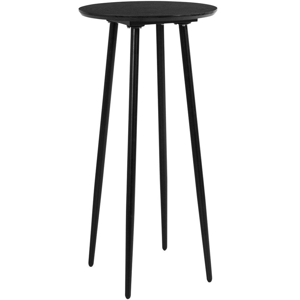image 1 of Monza round Bar Table 60 centimeter in Black Black | Black