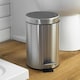 image 5 of Harbour Housewares Round Bathroom Pedal Bin - 3 Litre - Matt