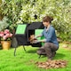 image 2 of Outsunny 130L Compost Bin Dual Chamber Rotating Composter w Ventilation Holes