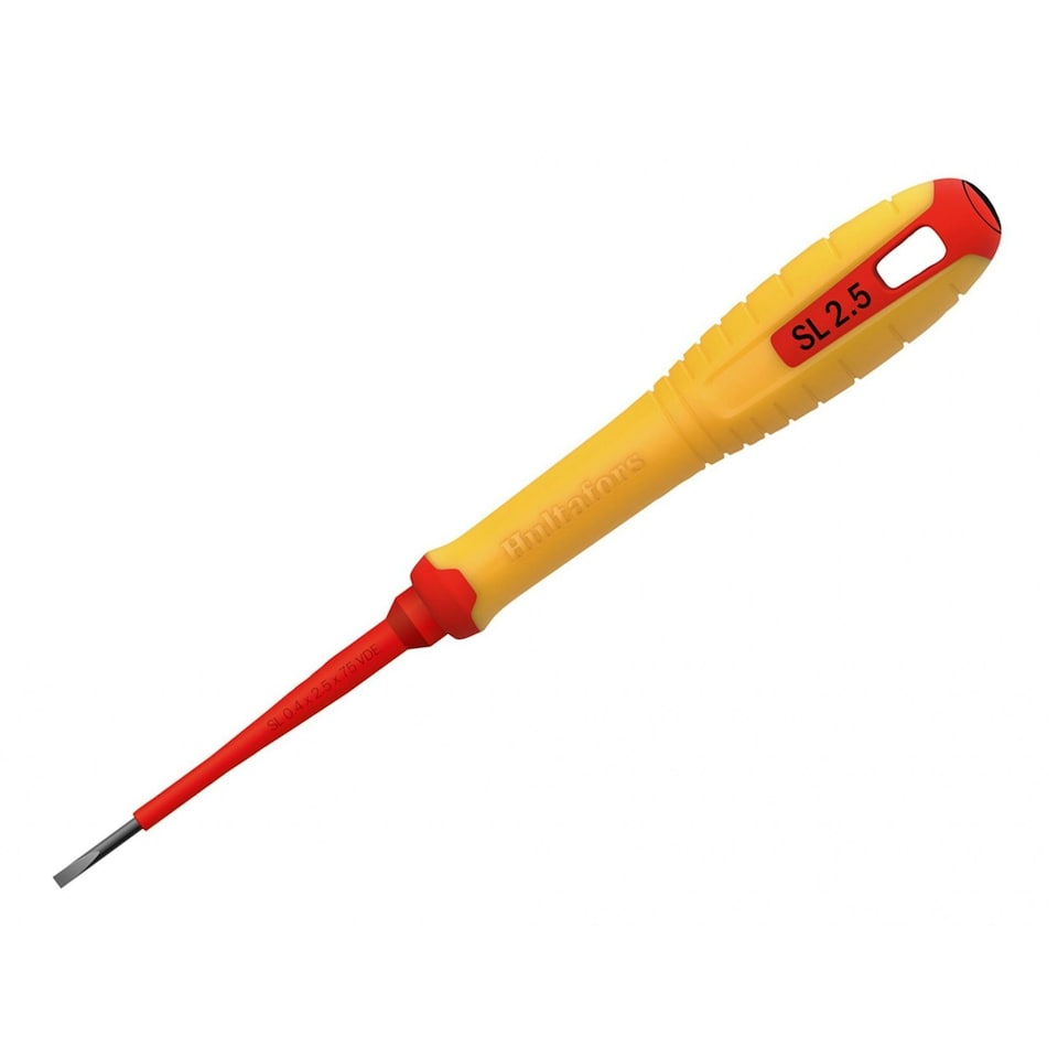 Hultafors Vde Slotted Screwdriver - Multi Colour - 2.5 x 75mm