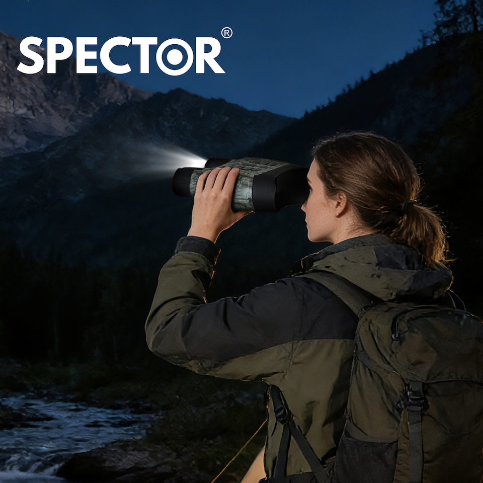 image 1 of Spector Night Vision Goggles 4K UHD Binoculars 11x Digital Zoom with LCD Screen