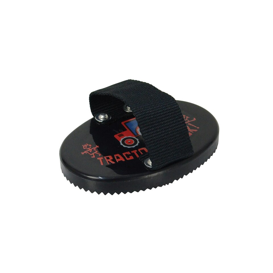 Hy Tractors Rock Horse Curry Comb - Navy/Red - 12.4cm x 8.5cm