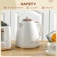 image 6 of HOMCOM Electric Kettle, Fast Boil, 1.7L, 3kW, Swivel, Auto Shut-off, Cream