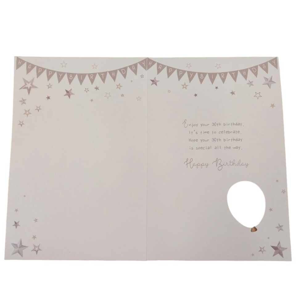 image 1 of Age 30 today Balloon Boutique Greeting Card