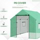 image 3 of Outsunny Tunnel Greenhouse W/ UV-resistant PE Cover, Wide Door, 2 x 3(m), Green