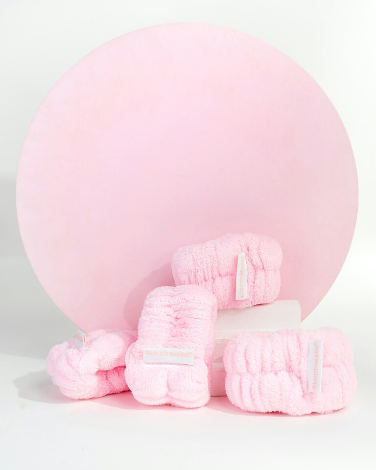 image 1 of Brushworks Microfibre Wrist Wash Bands (2 Pairs)