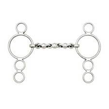 Lorina Waterford 3 Ring Horse Dutch Gag - Silver - 5in