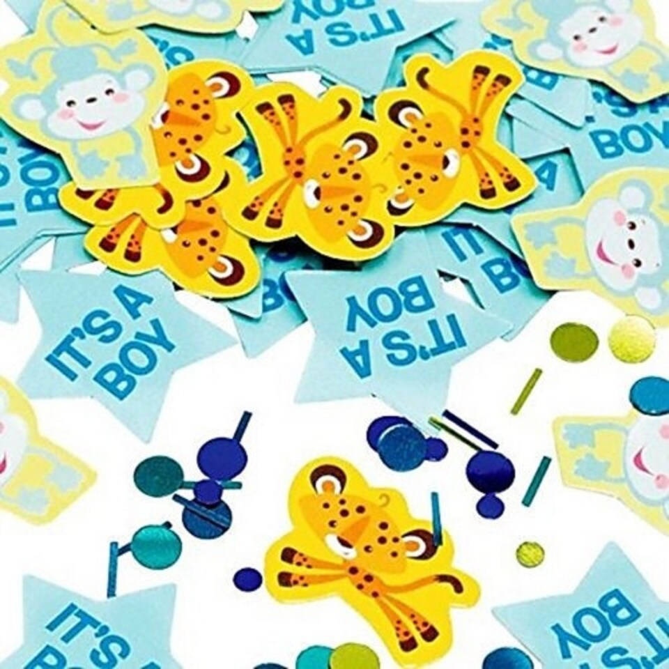 Amscan Fisher Price It´s A Boy Confetti - Blue/Yellow - One Size