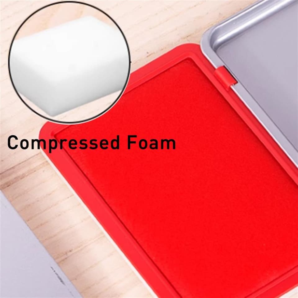 image 1 of Red Ink Stamp Pad 122x48mm