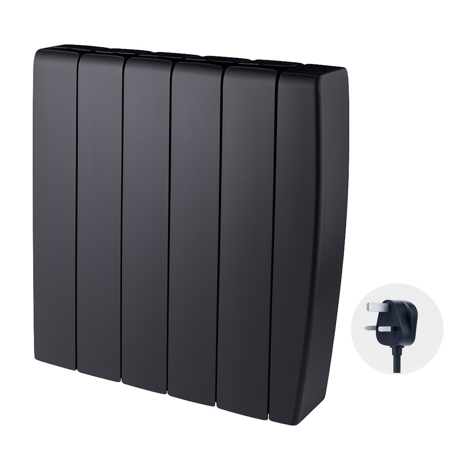 image 1 of TCP Smart 1500W Black Ceramic Panel Electric Radiator
