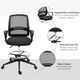image 8 of Vinsetto Draughtsman Chair Tall Office Chair with Adjustable Height