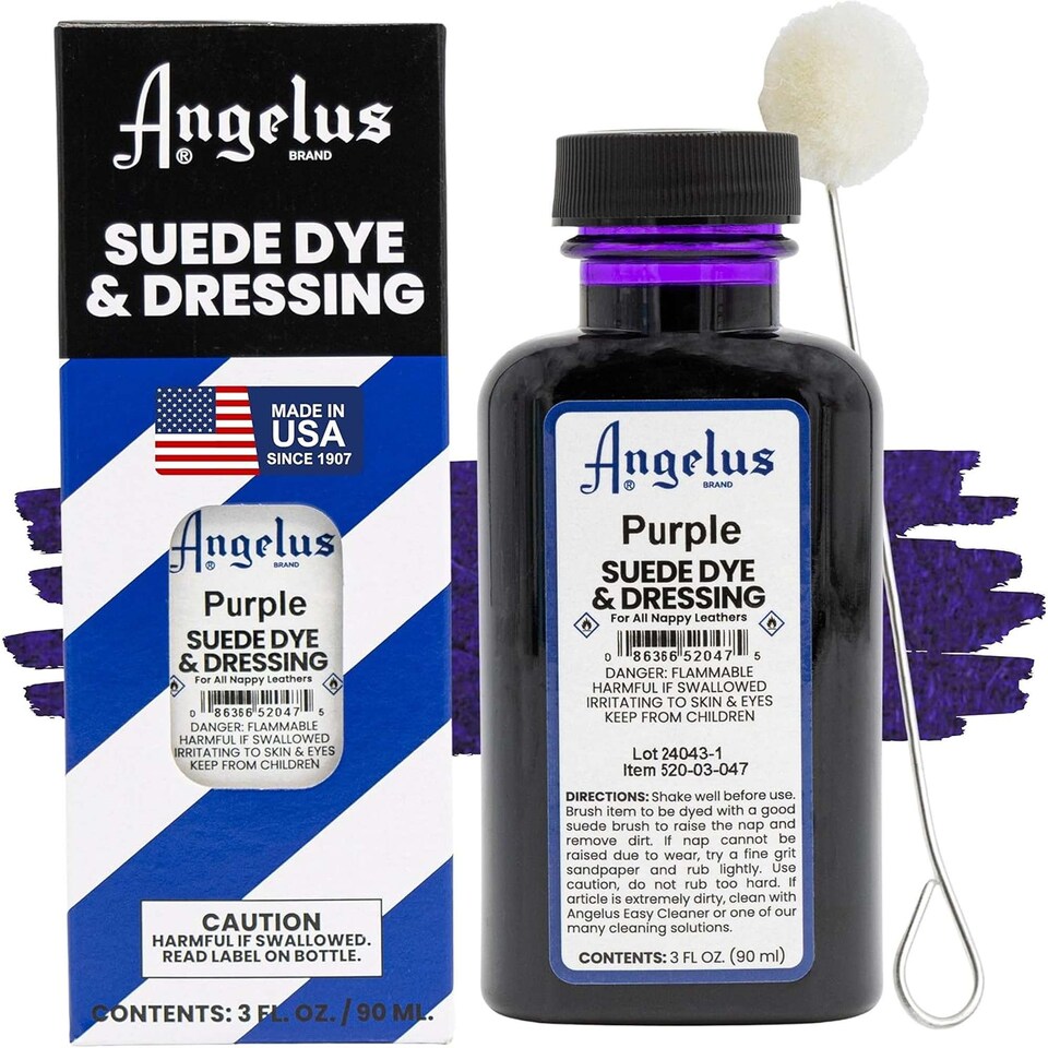 image 1 of Angelus Suede Dye and Dressing - Restore and Protect Delicate Suede 3oz | Purple | Purple