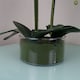 image 4 of Artificial Orchid with Glass Planter Pink Botanik