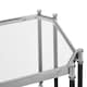 image 2 of Interiors by Premier Silver Chrome Finish End Table Black