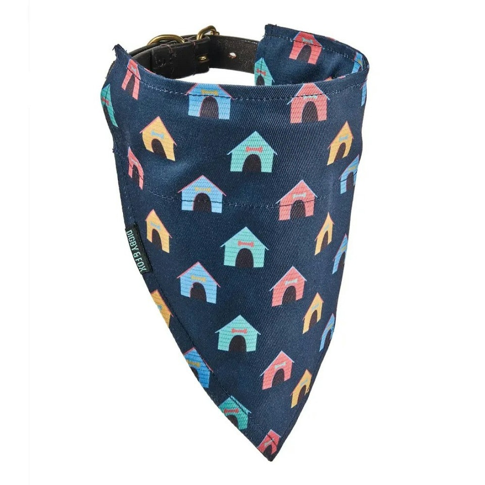 Digby & Fox House Dog Bandana - Navy - L
