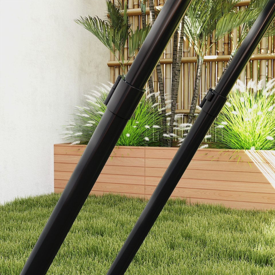 image 1 of HOMCOM Football Training Net, Target Goal W/ Adjustable Angles - Black | Black | Black