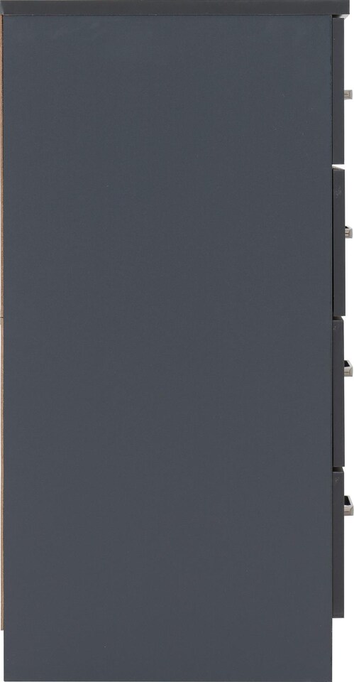 image 1 of Dakota 4 Drawer Chest Grey | Dark Grey