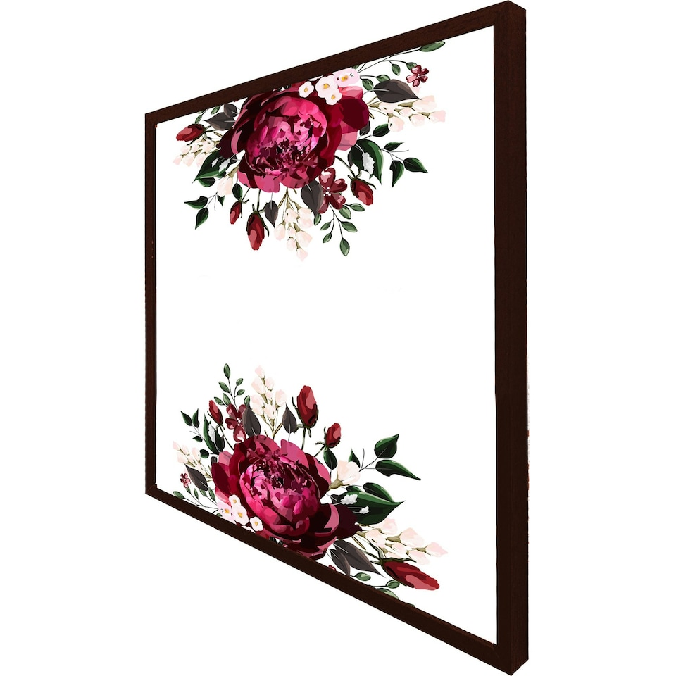 image 1 of Open roses (Picture Frame) Brown | L