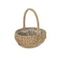 image 1 of Oval Seagrass Flower Basket Brown | Brown | One Size