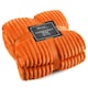 image 1 of Velosso Corduroy Plush Throw - 150cm x 200cm Yellow | Ochre