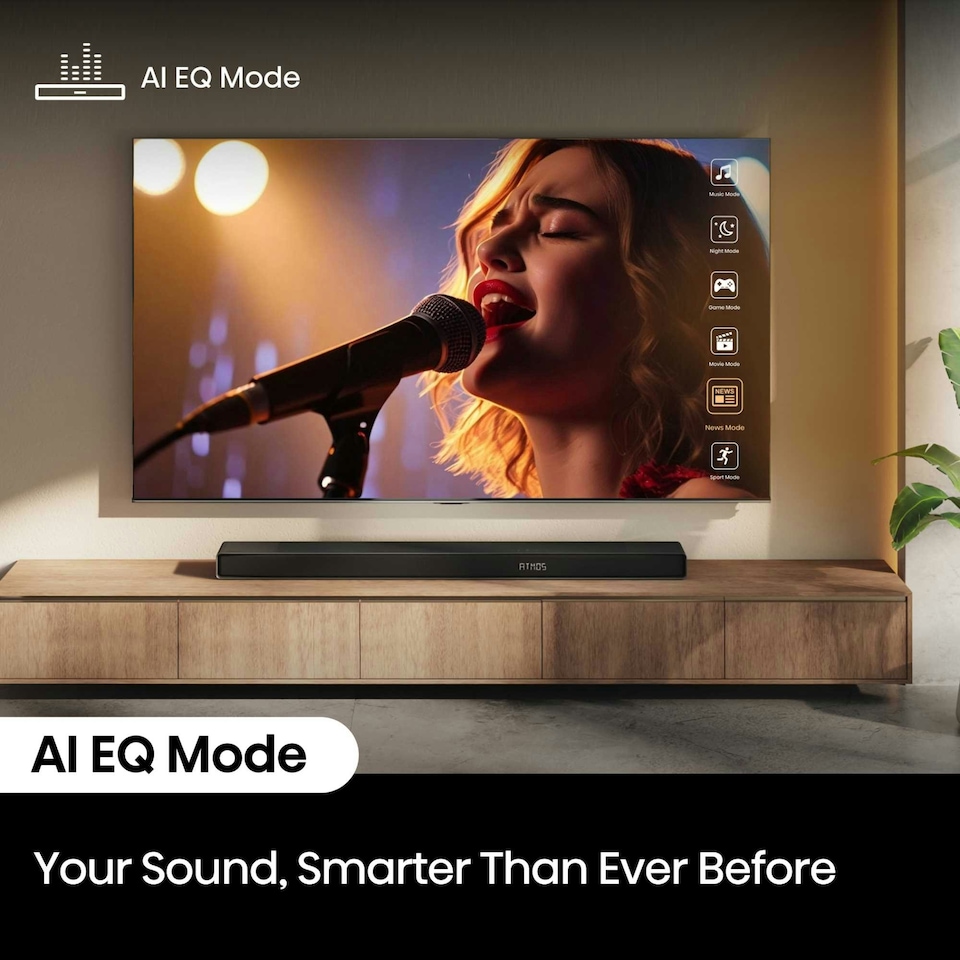 image 1 of Hisense AX Series 5.1.4 Channel Soundbar with Rear Speakers & Subwoofer AX5140Q