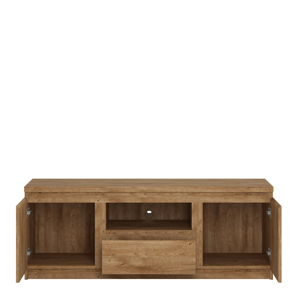 image 1 of Fribo 2 Door 1 Drawer 136cm wide TV Cabinet in Oak