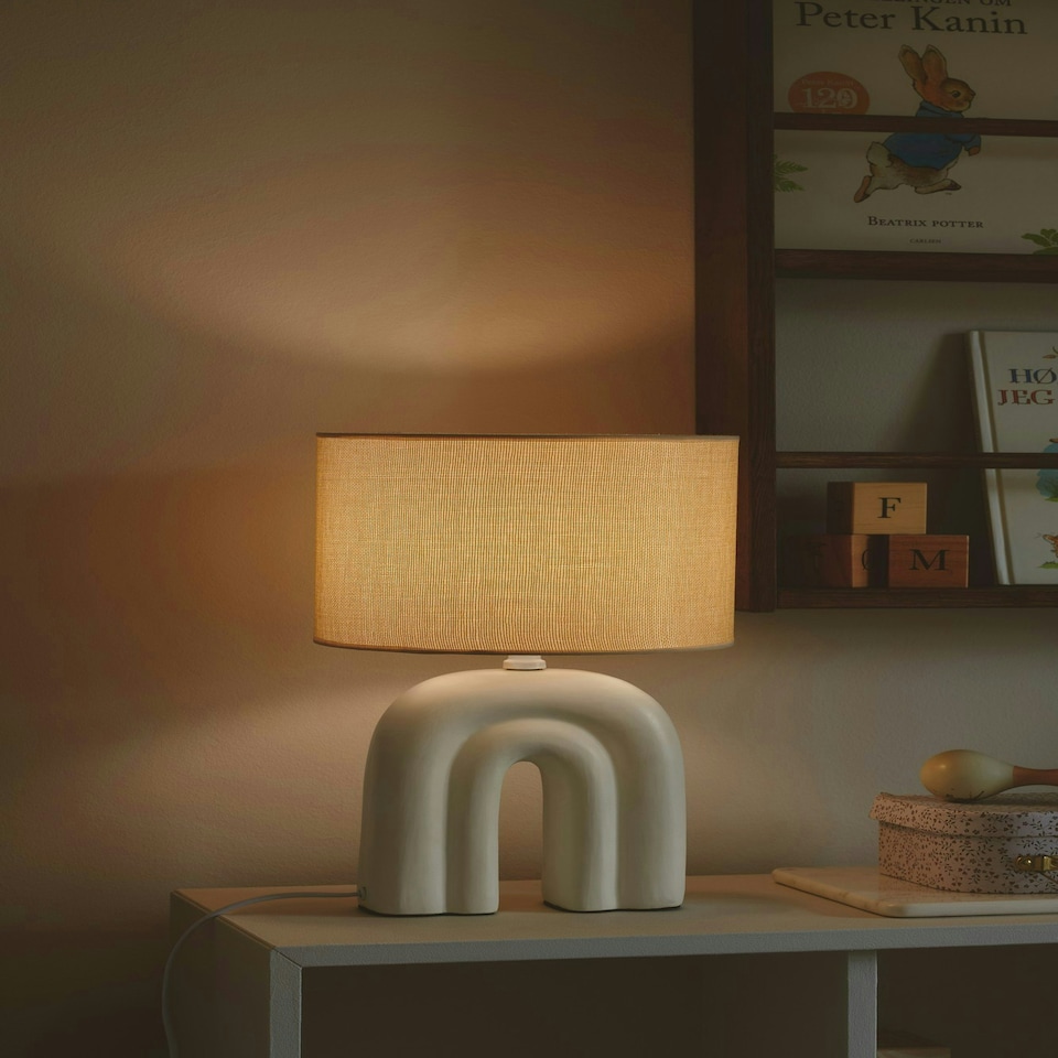 image 1 of Haze | Table lamp | Beige Cream | Beige