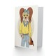 image 2 of Fashion Animal Dressed Up Doggy Hipster Kids Birthday Child Kids Card