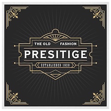 Art deco old fashioned prestige (Picutre Frame) White | XS