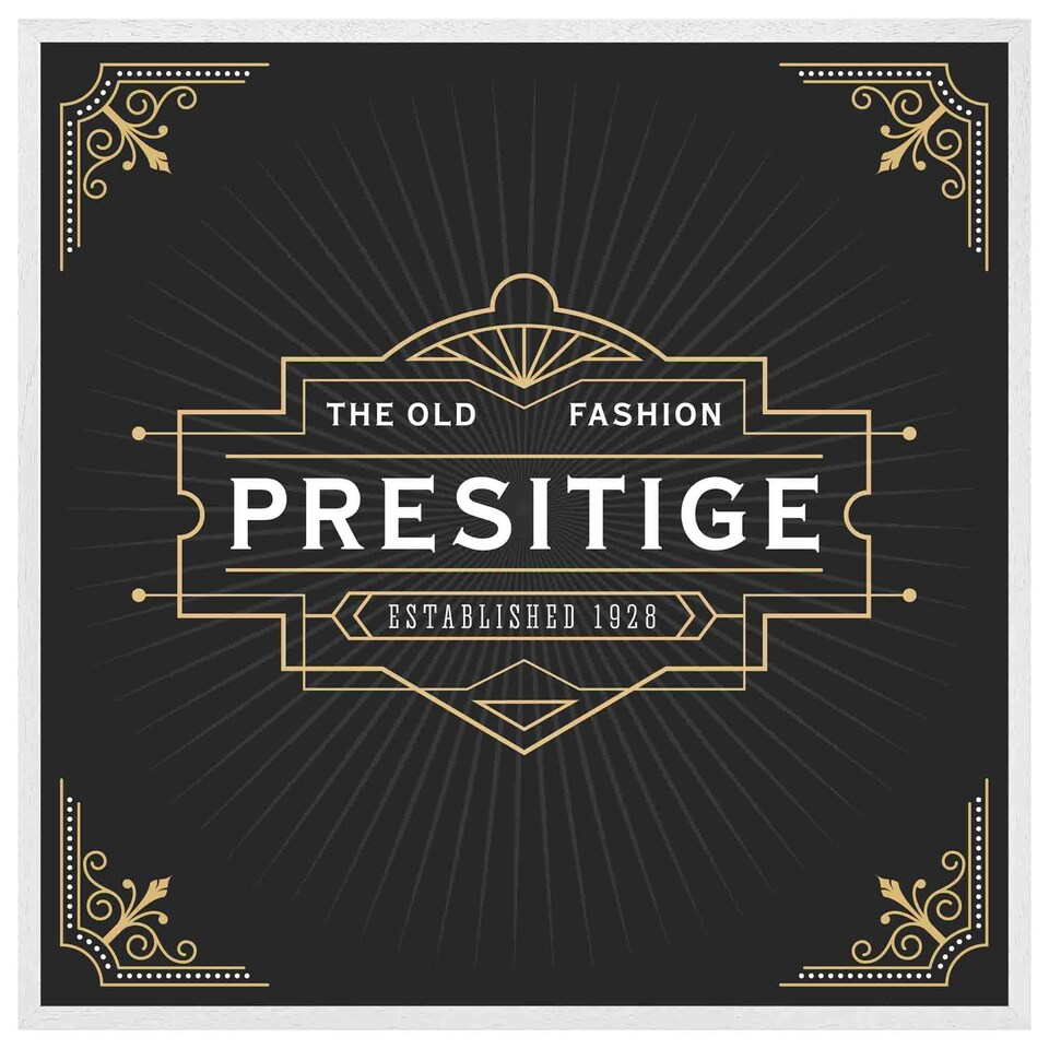 image 1 of Art deco old fashioned prestige (Picutre Frame) White | XS