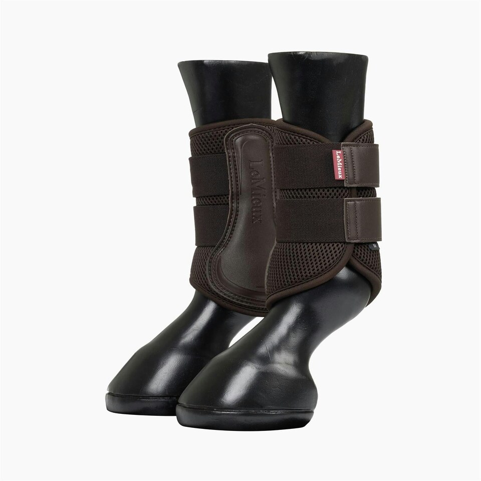 image 1 of LeMieux Mesh Brushing Boot Brown | Large