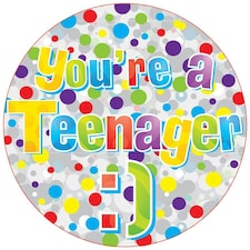 Kaleidoscope Giant Birthday Badge - Multicoloured - One Size