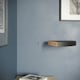 image 3 of Wooden Wall Mounted Floating Corner Shelf - Set of 3 | Black | 3