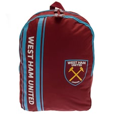 West Ham United FC Stripe Backpack | Red | Claret Red/Blue | 1