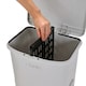 image 5 of Living and Home 21L 2-Tier Dry Wet Separation Trash Bin | Grey