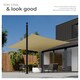 image 4 of Shade Sail - rectangular with UV protection 50, water-repellent | Cream | beige | 3.6 x 3.6 m | 1