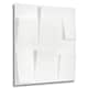 image 1 of NOVECRAFTO 3D Geometric Wall Panels – Matt White Squares Design – 6 PVC Sheets – 1.5m² (16.15sqft) – Interior Cladding Wall Tile Effect | White