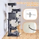 image 6 of Yaheetech 149 cm Multilevel Cat Tree with Plush Perch Dark Grey