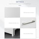 image 6 of kleankin Tall Bathroom Storage Cabinet, Slim Freestanding Linen Tower, White