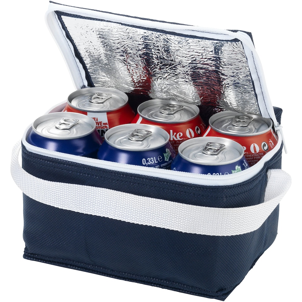 image 1 of Bullet Spectrum 6 Can Cooler Bag - Navy - 20 x 12.5 x 14.5 cm