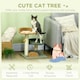 image 3 of PawHut Small Cat Tree with Scratching Posts 2 Beds Toy Ball Indoor, Multi