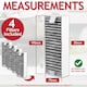 image 4 of SPARES2GO Activated Carbon Filter for Neff T48PC7BX2 T48TD7BN2 T58PL6EX2 T58TL6EN2 Cooker Hood (Pack of 4 Filters)