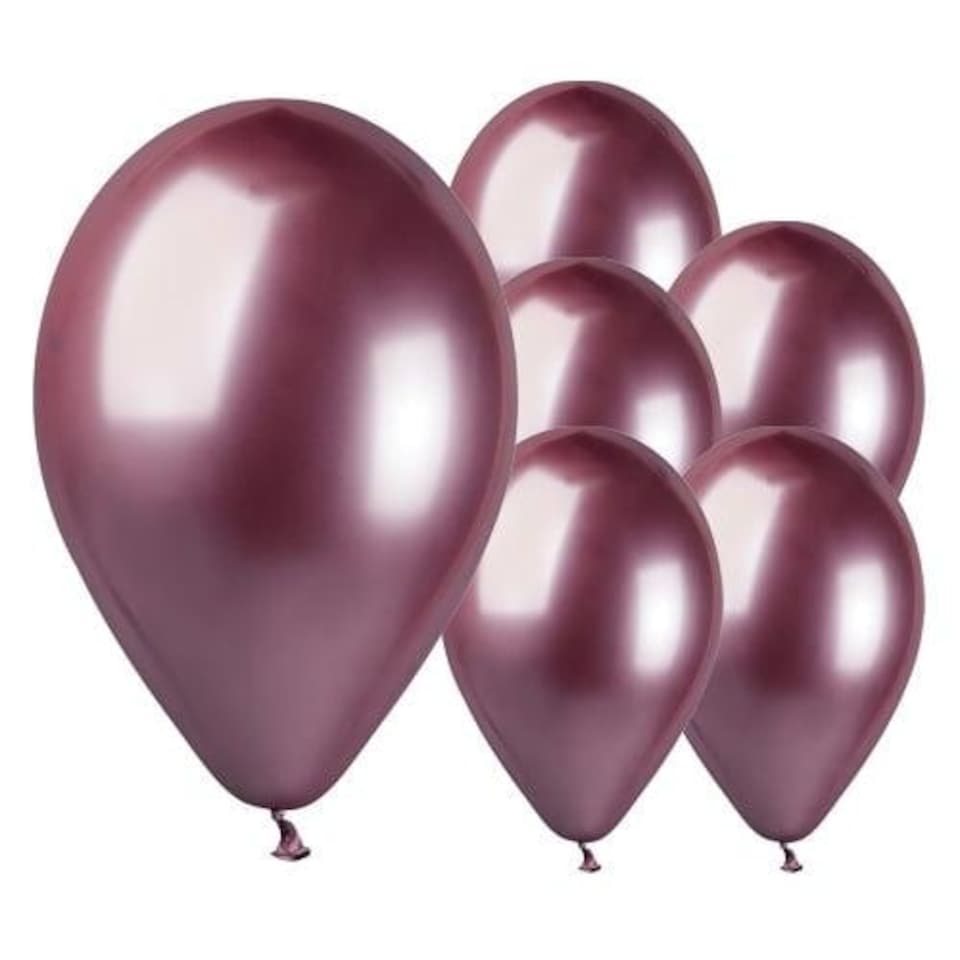 image 1 of Shiny Pink Bio Latex Balloons 33cm / 13 in - Pack of 6