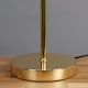 image 1 of ValueLights Contemporary Gold And White Dome Table Lamp
