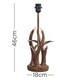 image 6 of ValueLights Intertwined Caribou Antler Design Table Lamp Base Rustic Natural Finish