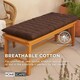 image 5 of Homescapes Garden Bench Cushion Luxury 2 Seater 100% Cotton Indoor Outdoor Seat Pad | Brown | 2 Seater | 1