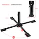 image 2 of Foldable Metal Stand Holder Cross Frame Heavy Duty Parasol Base Umbrella Garden