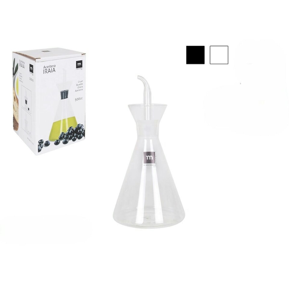image 1 of Cruet La Mediterránea Iraia Transparent Borosilicate Glass 500 ml (6 Units)