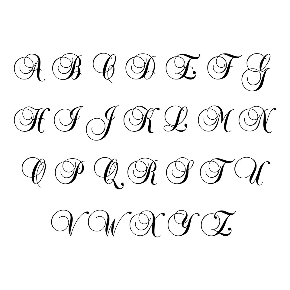 image 1 of Personalised Script Initial Silver Plated Compact Mirror Wedding Gift